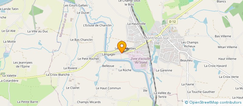 localisation de l'entreprise AMICALE DES ANCIENS SAPEURS-POMPIERS D'ILLE ET RANCE  MONTREUIL-SUR-ILLE