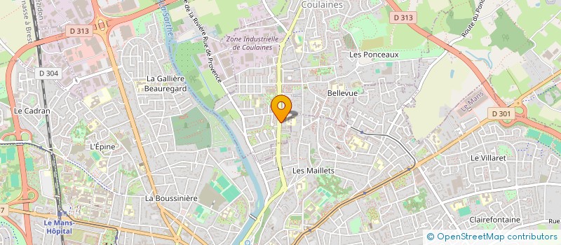 localisation de l'entreprise AMICALE DES ANCIENS SAPEURS-POMPIERS DE LA SARTHE à COULAINES