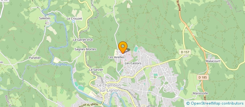localisation de l'entreprise AMICALE DES ANCIENS SAPEURS POMPIERS DU CHAMBON SUR LIGNON à LE CHAMBON-SUR-LIGNON