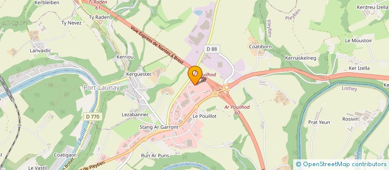 localisation de l'entreprise AMICALE DES ARBITRES DE FOOTBALL DU FINISTERE à CHATEAULIN