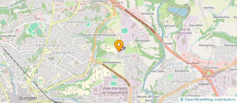 localisation de l'entreprise AMICALE DES ARBITRES DE FOOTBALL FINISTERE SUD à QUIMPER