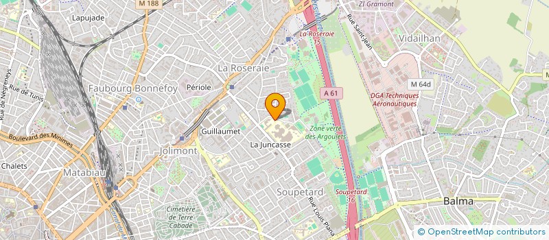 localisation de l'entreprise AMICALE DES ARBITRES ET COMMISSAIRES SPORTIFS JUDO OCCITANIE  TOULOUSE