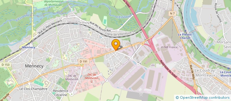 localisation de l'entreprise AMICALE DES ARBITRES FFPJP DE L'ESSONNE  ORMOY