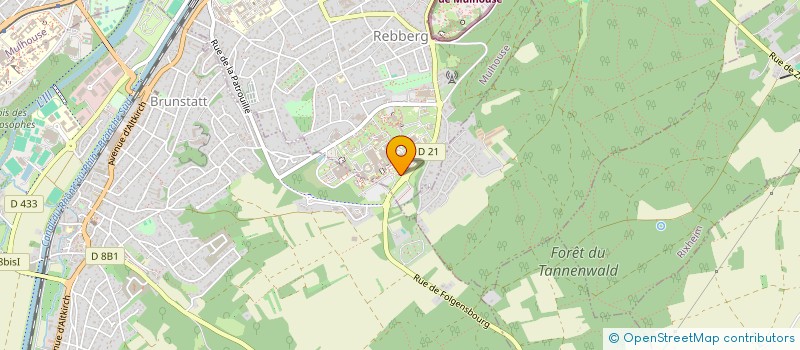 localisation de l'entreprise AMICALE DES ARM DU SAMU 68  MULHOUSE