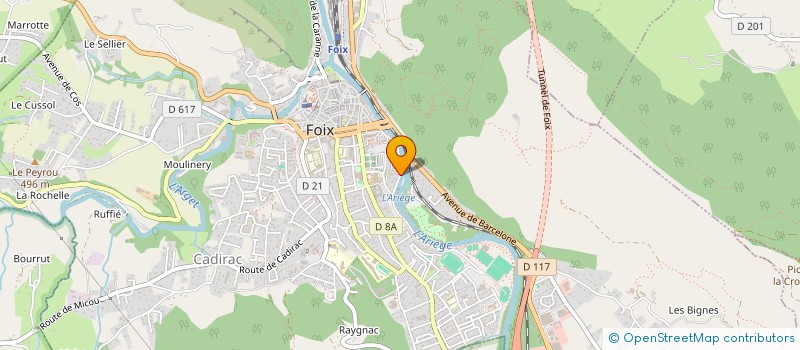 localisation de l'entreprise AMICALE DES ASSOCIATIONS SPORTIVES FUXENNES à FOIX