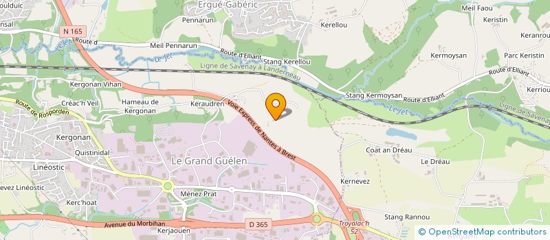 localisation de l'entreprise AMICALE DES BAGADOU ET CERCLES CELTIQUES DE QUIMPER à QUIMPER