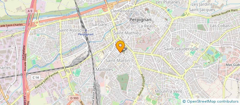 localisation de l'entreprise AMICALE DES BAROUDEUSES DE PIA  PERPIGNAN