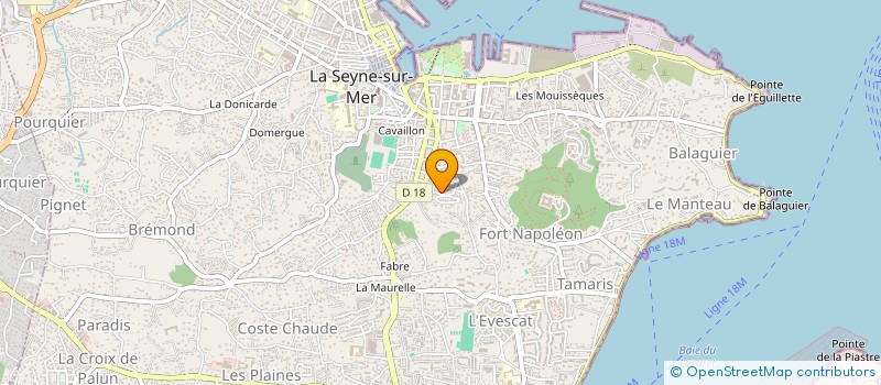 localisation de l'entreprise AMICALE DES BEAUX ARTS DE LA SEYNE SUR MER à LA SEYNE-SUR-MER