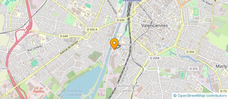 localisation de l'entreprise AMICALE DES BENINOIS DU BASSIN MINIER DE FRANCE : A2BMF  VALENCIENNES