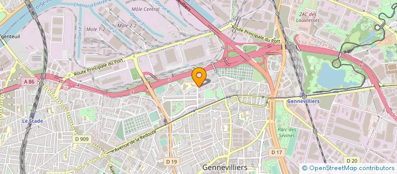 localisation de l'entreprise AMICALE DES BIKOK DE FRANCE à GENNEVILLIERS