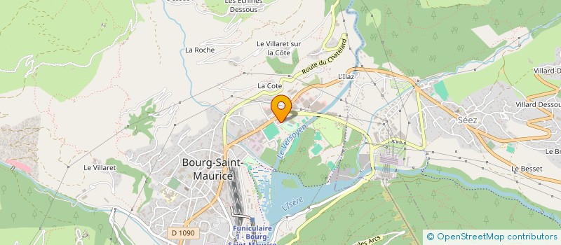 localisation de l'entreprise AMICALE DES BOULES BORAINES  BOURG-SAINT-MAURICE