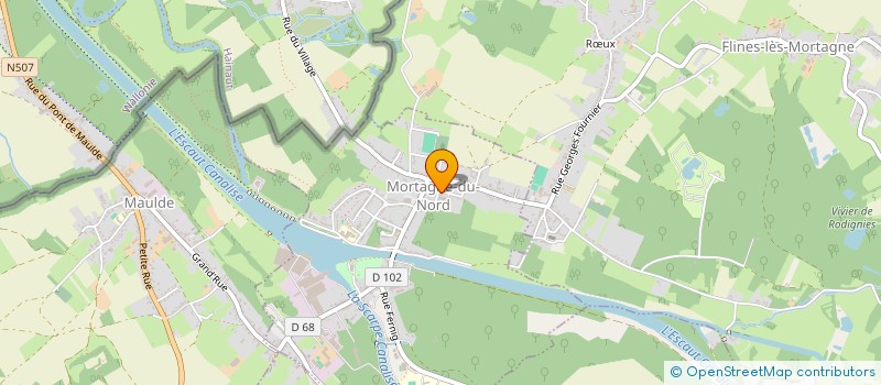 localisation de l'entreprise AMICALE DES BOULISTES  MORTAGNE-DU-NORD