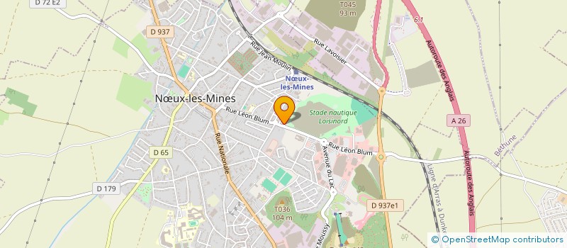 localisation de l'entreprise AMICALE DES BOULISTES DU N 3 à NŒUX-LES-MINES