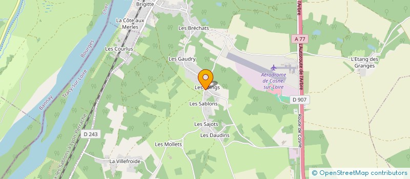 localisation de l'entreprise AMICALE DES BOUQUINISTES BOURGOGNE BERRY à COSNE-COURS-SUR-LOIRE