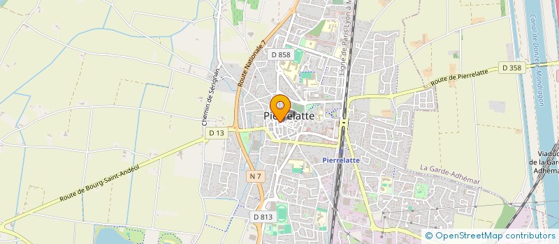 localisation de l'entreprise AMICALE DES BRETONS DE PIERRELATTE ET SA REGION  PIERRELATTE