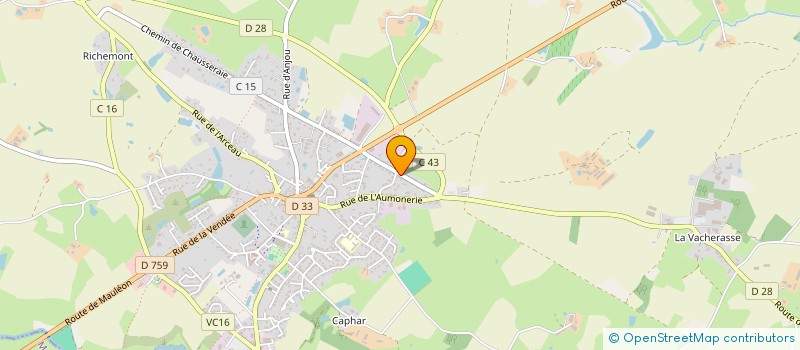 localisation de l'entreprise AMICALE DES BURALISTES DES DEUX-SEVRES  NUEIL-LES-AUBIERS