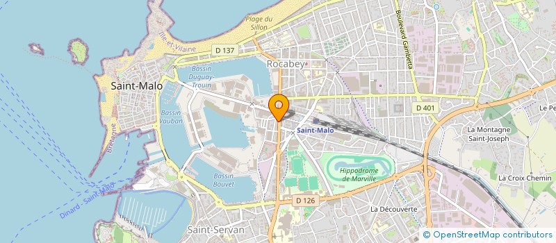 localisation de l'entreprise AMICALE DES CADRES CIPCR COTE D EMERAUDE  SAINT-MALO