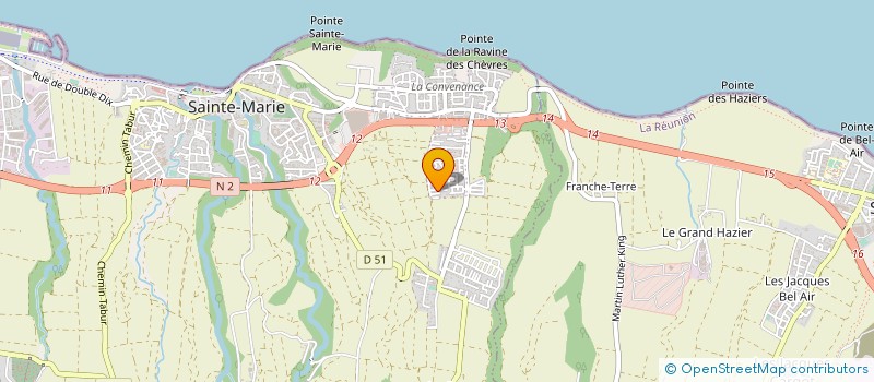 localisation de l'entreprise AMICALE DES CAFES à SAINTE-MARIE