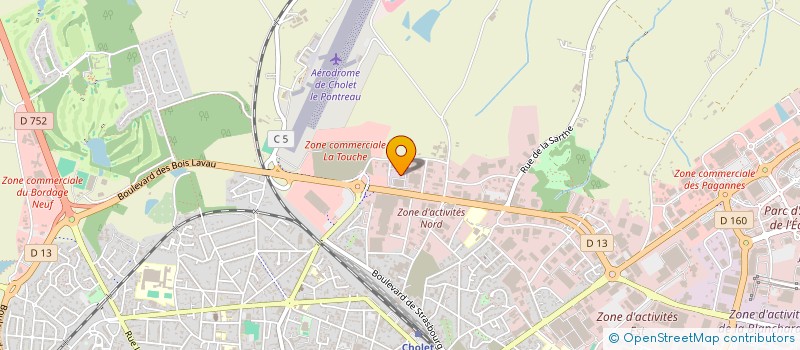 localisation de l'entreprise AMICALE DES CARNAVALIERS AMATEURS DE CHOLET ET SA REGION à CHOLET