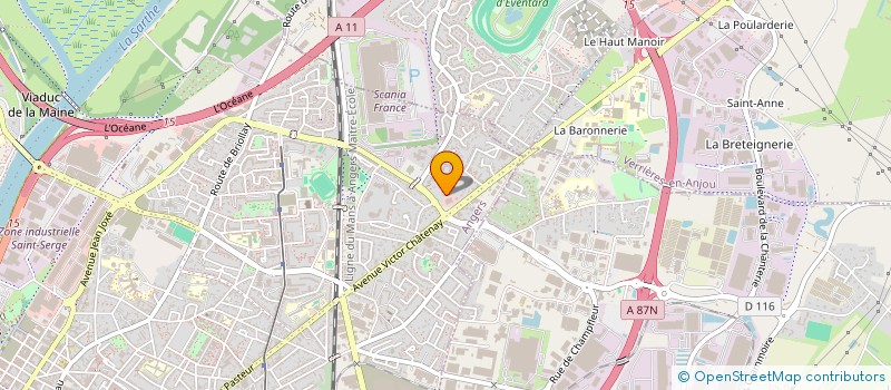 localisation de l'entreprise AMICALE DES CARTOPHILES DE L ANJOU à ANGERS