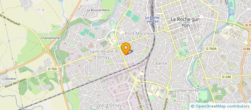 localisation de l'entreprise AMICALE DES CARTOPHILES VENDEENS à LA ROCHE-SUR-YON