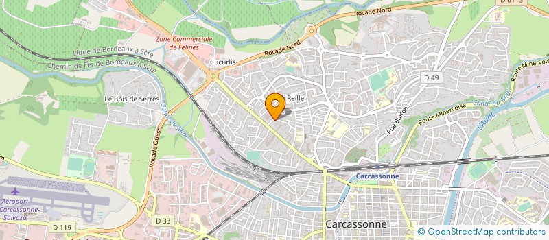 localisation de l'entreprise AMICALE DES CASTORS DE CARCASSONNE  CARCASSONNE