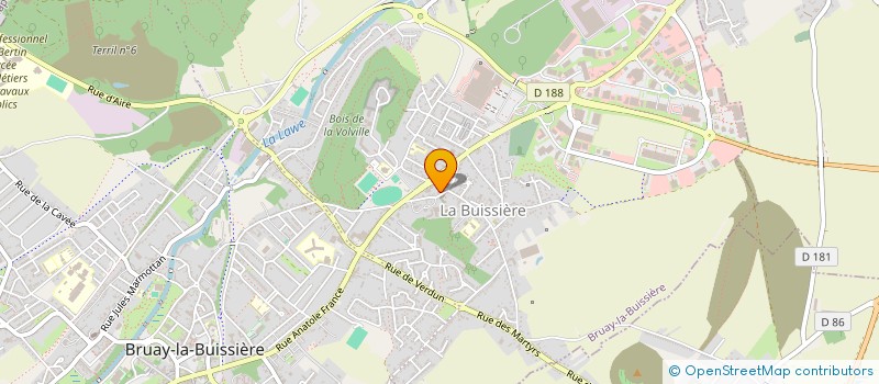 localisation de l'entreprise AMICALE DES CHARITABLES DE LABUISSIERE à BRUAY-LA-BUISSIERE