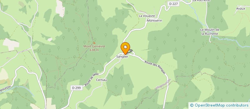 localisation de l'entreprise AMICALE DES CHASSEURS  VILLAPOURCON