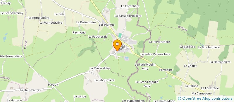 localisation de l'entreprise AMICALE DES CHASSEURS à PARCE