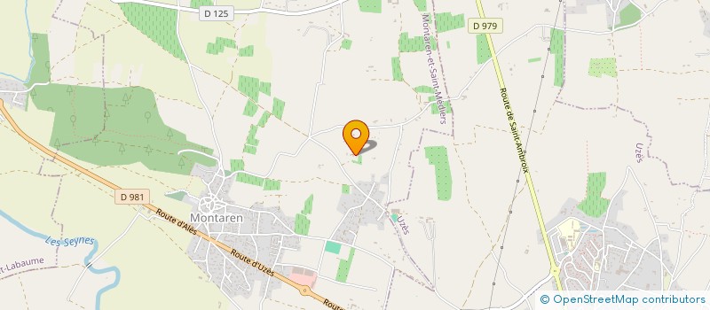 localisation de l'entreprise AMICALE DES CHASSEURS.  MONTAREN-ET-SAINT-MEDIERS