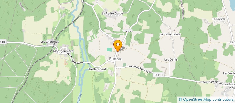 localisation de l'entreprise AMICALE DES CHASSEURS D'YVRAC ET MARILLAC  MARILLAC-LE-FRANC