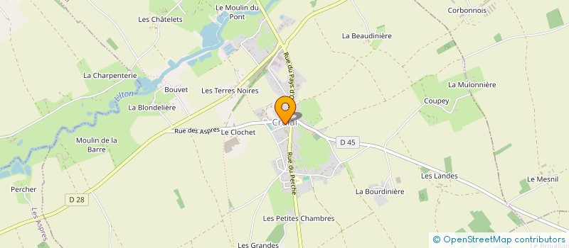 localisation de l'entreprise AMICALE DES CHASSEURS DE CRULAI à CRULAI
