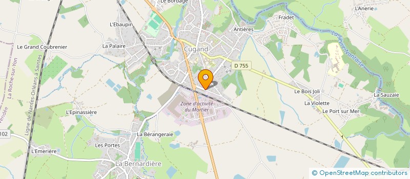 localisation de l'entreprise AMICALE DES CHASSEURS DE CUGAND  CUGAND