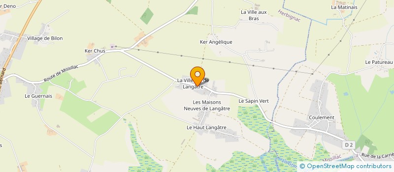 localisation de l'entreprise AMICALE DES CHASSEURS DE LANGATRE ET KER-ANGELIQUE à HERBIGNAC
