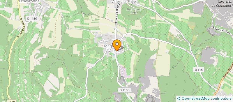 localisation de l'entreprise AMICALE DES CHASSEURS DE MAGNY  MAGNY-LES-VILLERS