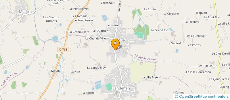 localisation de l'entreprise AMICALE DES CHASSEURS DE MAROUE  LAMBALLE-ARMOR