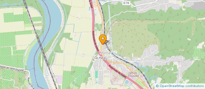 localisation de l'entreprise AMICALE DES CHASSEURS DE MORNAS  MORNAS