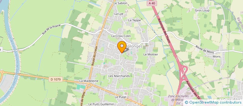 localisation de l'entreprise AMICALE DES CHASSEURS DE REPLONGES  REPLONGES