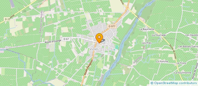 localisation de l'entreprise AMICALE DES CHASSEURS DE VIOLES  VIOLES