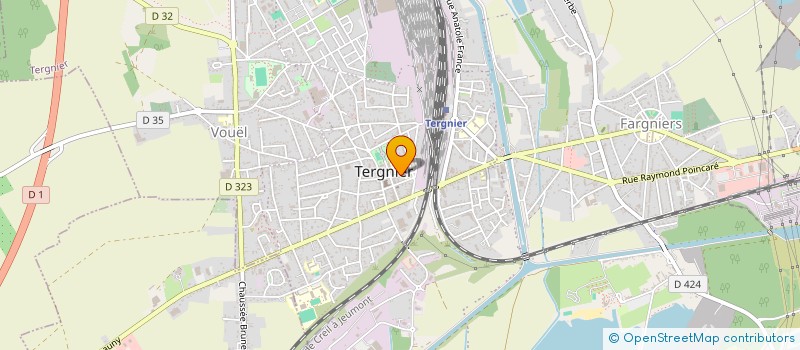 localisation de l'entreprise AMICALE DES CHEMINOTS à TERGNIER