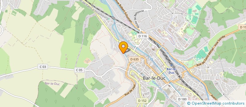 localisation de l'entreprise AMICALE DES CHEMINOTS DE BAR LE DUC à BAR-LE-DUC