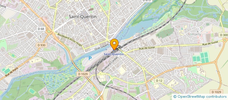 localisation de l'entreprise AMICALE DES CHEMINOTS DONNEURS DE SANG à SAINT-QUENTIN