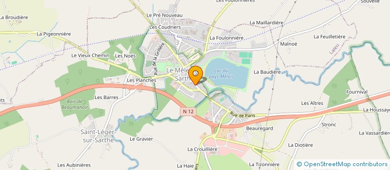 localisation de l'entreprise AMICALE DES CHEVEUX BLANCS à LE MELE-SUR-SARTHE