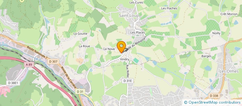 localisation de l'entreprise AMICALE DES CLASSES EN 0 DE SAINT-LOUP  VINDRY-SUR-TURDINE