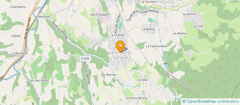 localisation de l'entreprise AMICALE DES CLASSES EN 0 DE SAINT PIERRE LA PALUD  SAINT-PIERRE-LA-PALUD