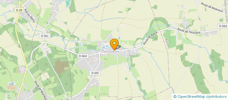 localisation de l'entreprise AMICALE DES CLASSES EN 1 ET 6 DE TOUSSIEUX ET FRANCE  TOUSSIEUX