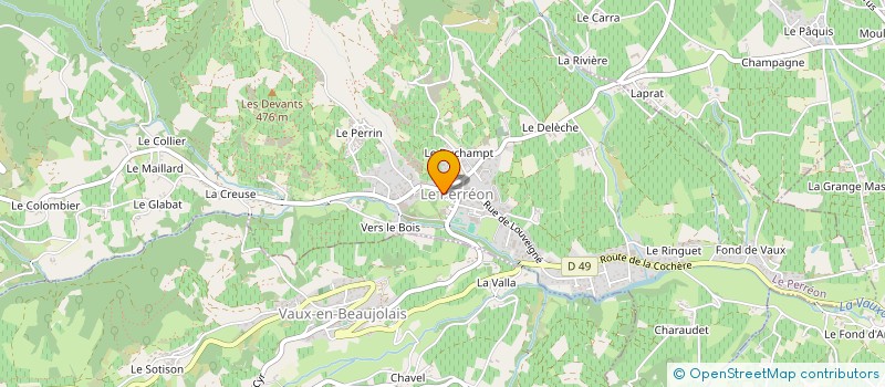 localisation de l'entreprise AMICALE DES CLASSES EN 2  LE PERREON