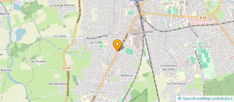 localisation de l'entreprise AMICALE DES CLASSES EN 2  PERONNAS