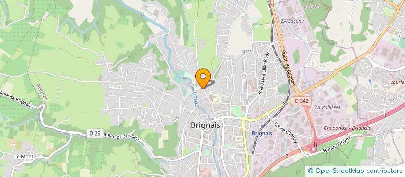 localisation de l'entreprise AMICALE DES CLASSES EN 2 DE BRIGNAIS à BRIGNAIS