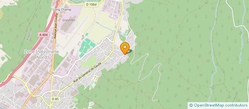localisation de l'entreprise AMICALE DES CLASSES EN 3 D'OYONNAX à ARBENT